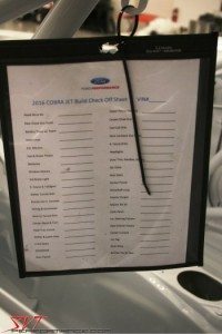 2016 Cobra Jet build checklist 