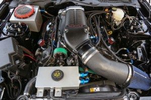 2015 Ford Mustang S550 Watson Racing Top Engine view