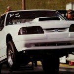 Debbie Reid Mustang wheelie bar package