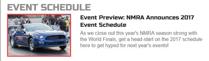 2017 NMRA Race Events